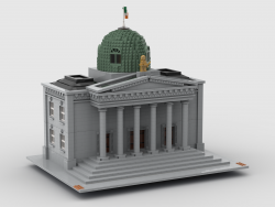 Courthouse built in Bricklink Studio